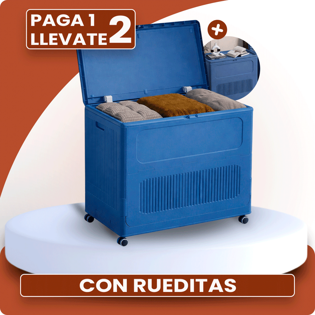 Promo 2x1: Armario Organizador Portátil de Gran Capacidad con Rueditas