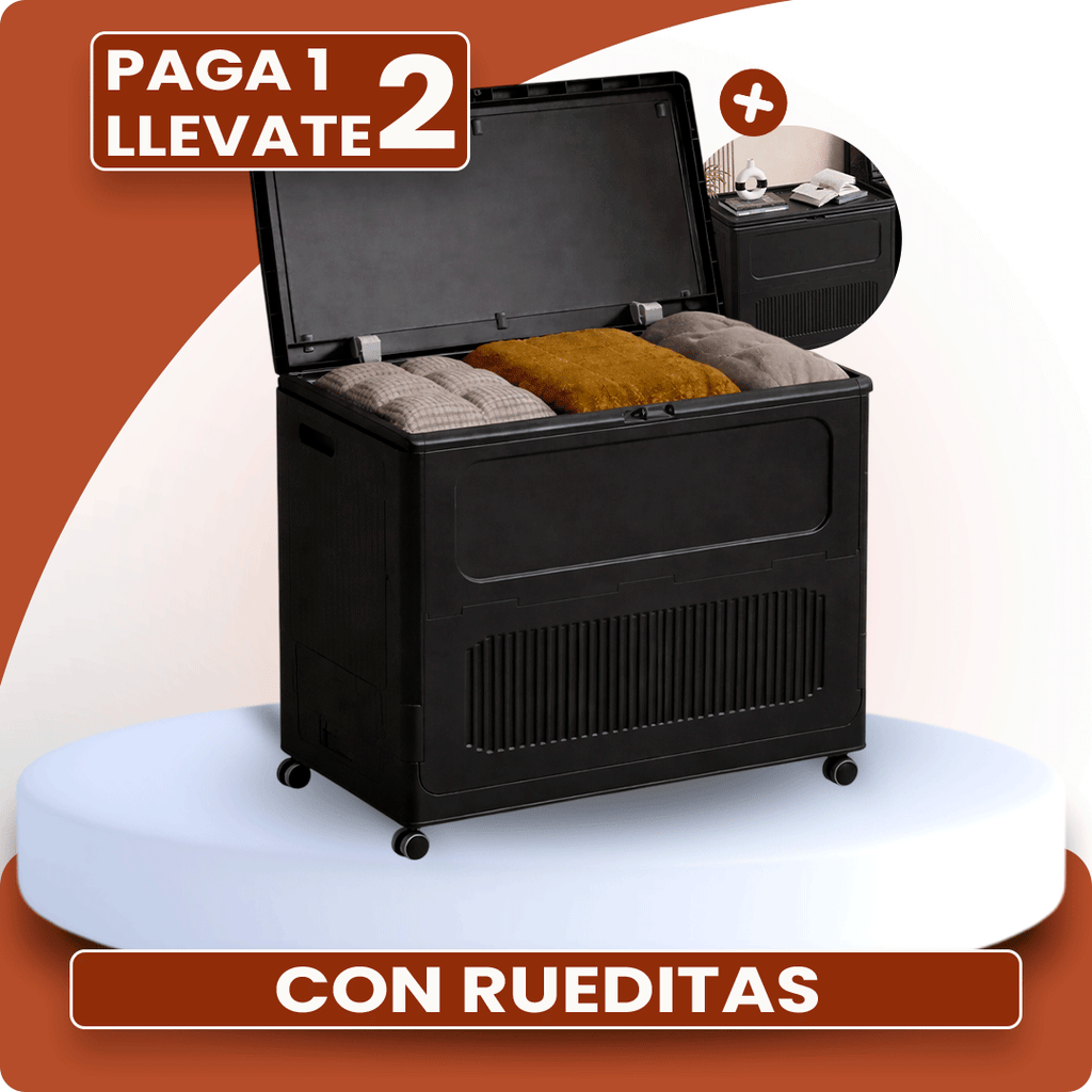Promo 2x1: Armario Organizador Portátil de Gran Capacidad con Rueditas