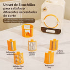 Cortador Automático SmartSlice™ de Acero Inoxidable con Corte Rápido + 3 Cuchillas de Regalo