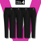 [Llevá 4, Pagá Solo 2] Pantalón Elara Femenino de Sastrería con Cintura Alta, en Seda Fría, Algodón y Lino