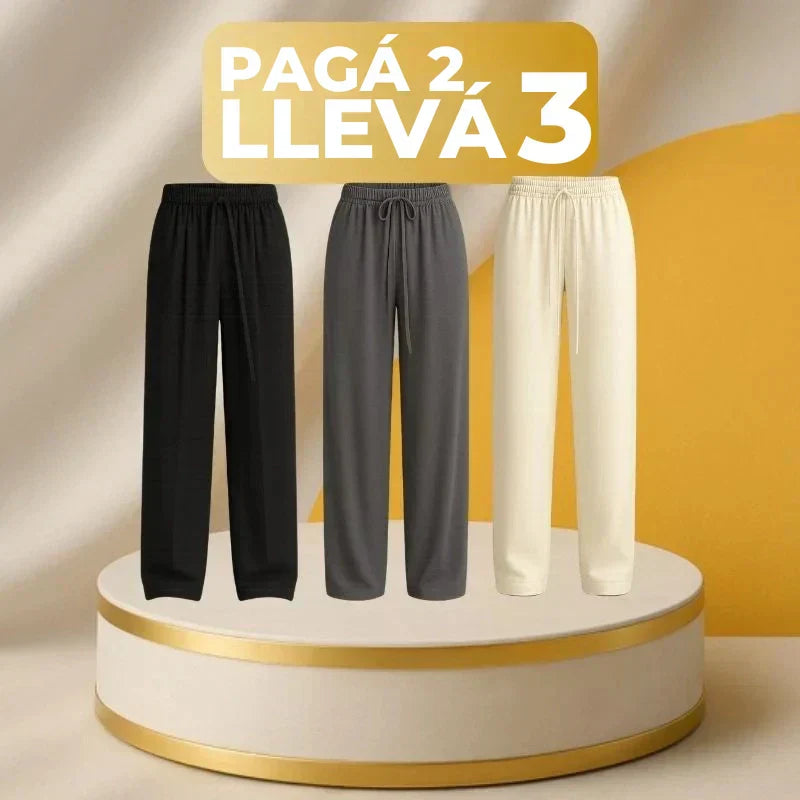 [¡Pagá 2 y Llevá 3!] Pantalón Femenino Vick de Algodón Peruano y Seda Fría